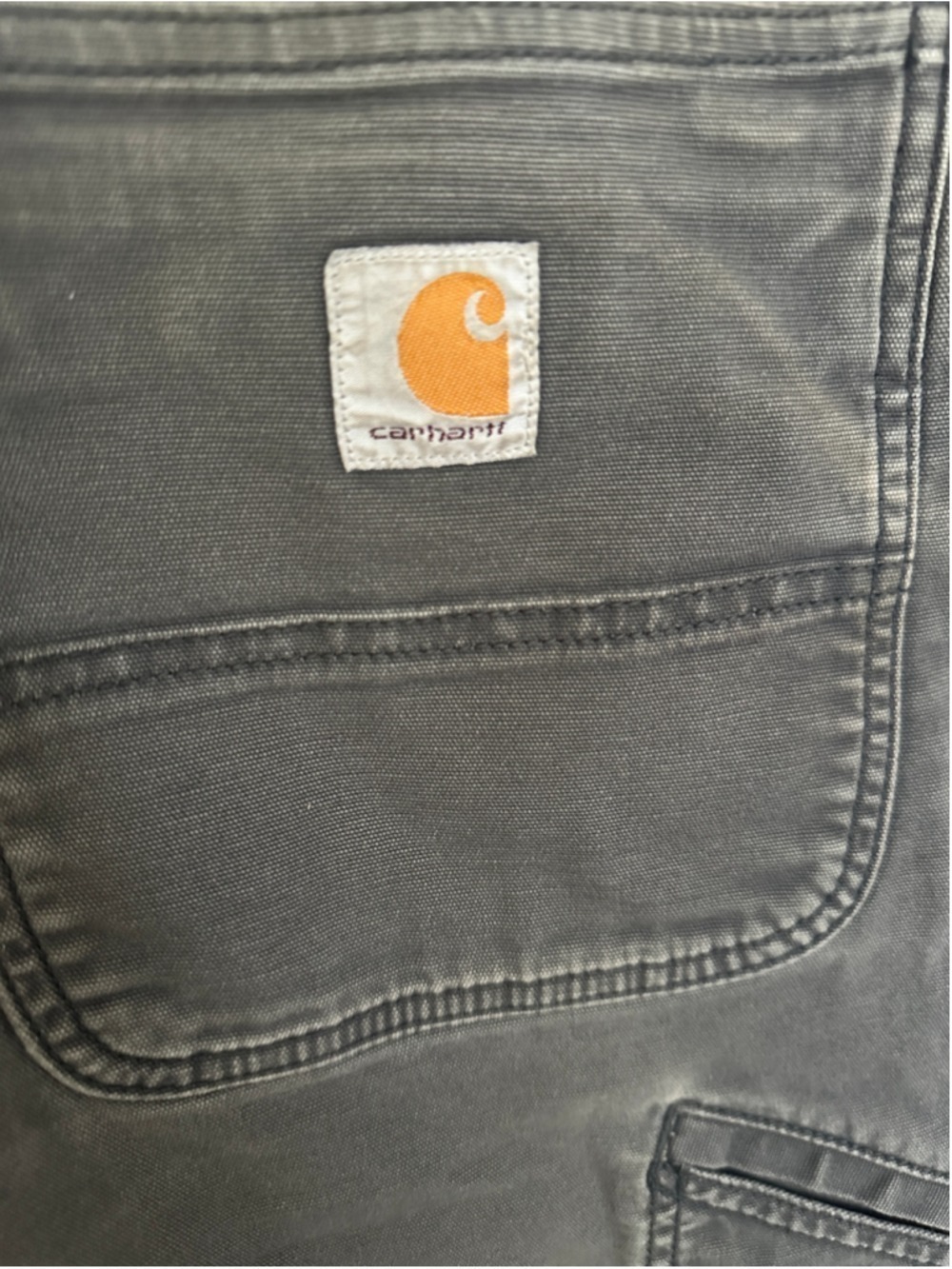 Carhartt Mens 44x32 Double Knee Rigby Pants Gray Workwear Gorpcore Utility - Picture 5 of 8